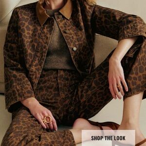 Sezane Gab Jacket in Leopard NWOT Size 36 (US 4)